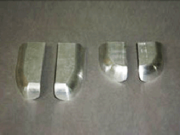 鋁制件去氧化皮、啞光處理前后